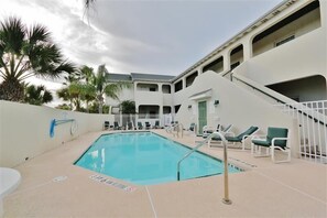 A heated pool - South Padre Island Condo w/ Pool Access & Balcony! (South Padre Island)