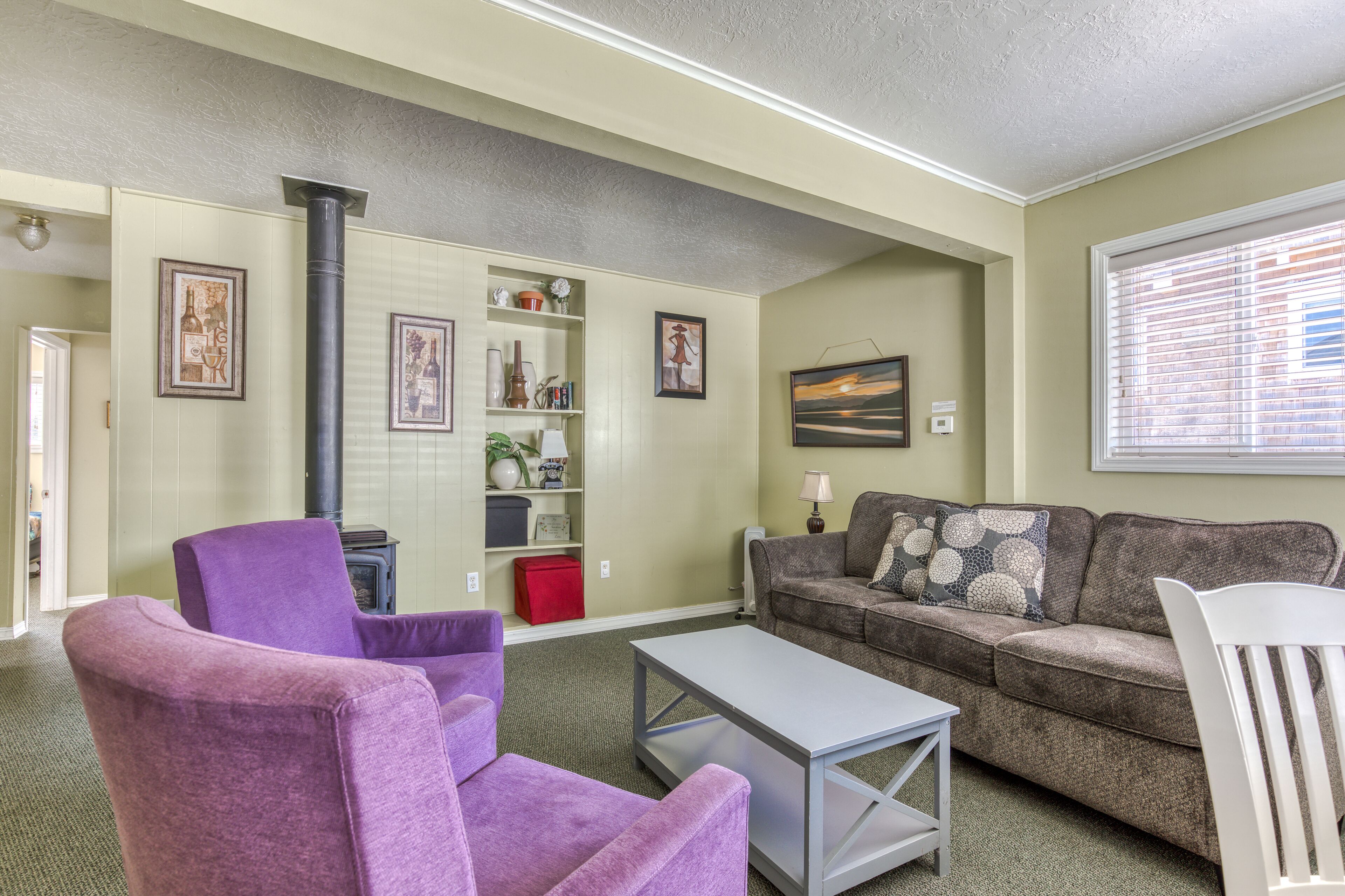 TV, DVD player, table football, books