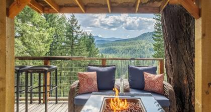 Retraite pour couple romantique, vues, bain Ă remous et Fido OK au Das Tree Haus