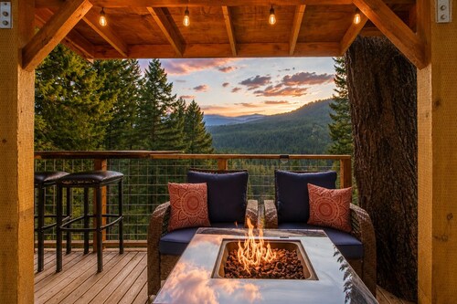 Romanttisen pariskunnan retreat, Views, Hot Tub ja Fido OK Das Tree Hausissa