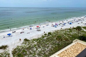 On the beach, beach towels, motor boating, fishing