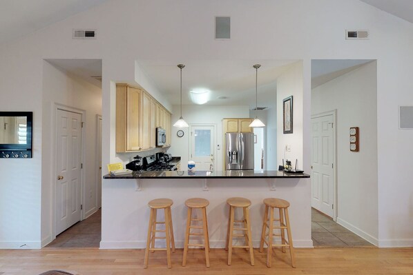 Fridge, microwave, oven, stovetop - Spacious home just a short walk to the beach with a screen porch (Isle of Palms)