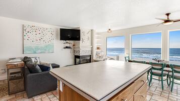 TV, DVD player, books