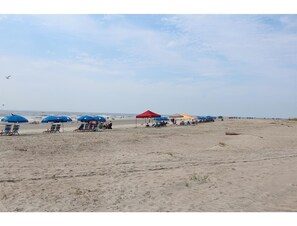 En la playa