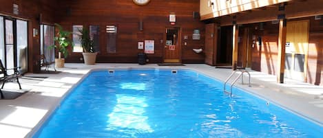 Indoor pool, a heated pool