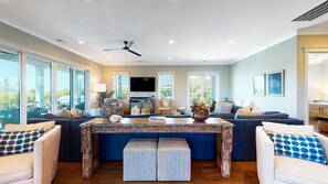 Smart TV, DVD player, table tennis, books