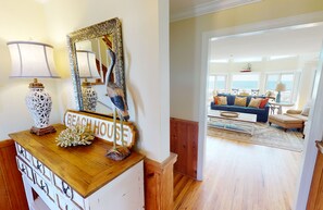 Interior - Roomy oceanfront home, direct ocean front with private boardwalk, sleeps 12 (Isle of Palms)