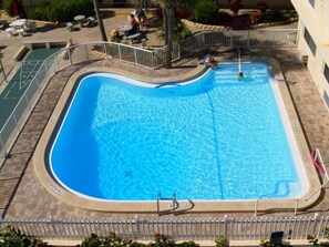 A heated pool