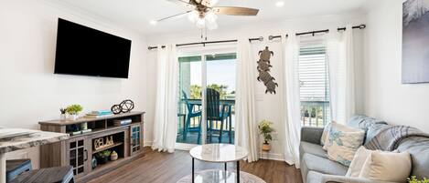 Smart TV, books, offices