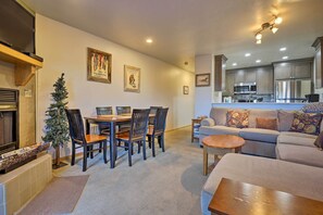 TV, fireplace, DVD player - Walk to Main Street: Frisco Townhome w/ Decks (Frisco)