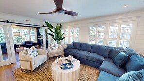 Smart TV, fireplace, stereo, offices - Beautifully updated home located in Wild Dunes just steps to beach and pool (Isle of Palms)