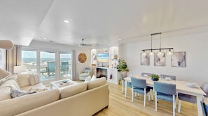 TV, fireplace, DVD player