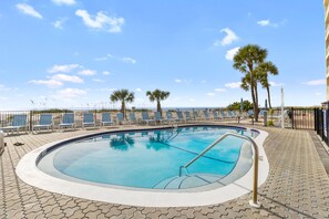 A heated pool