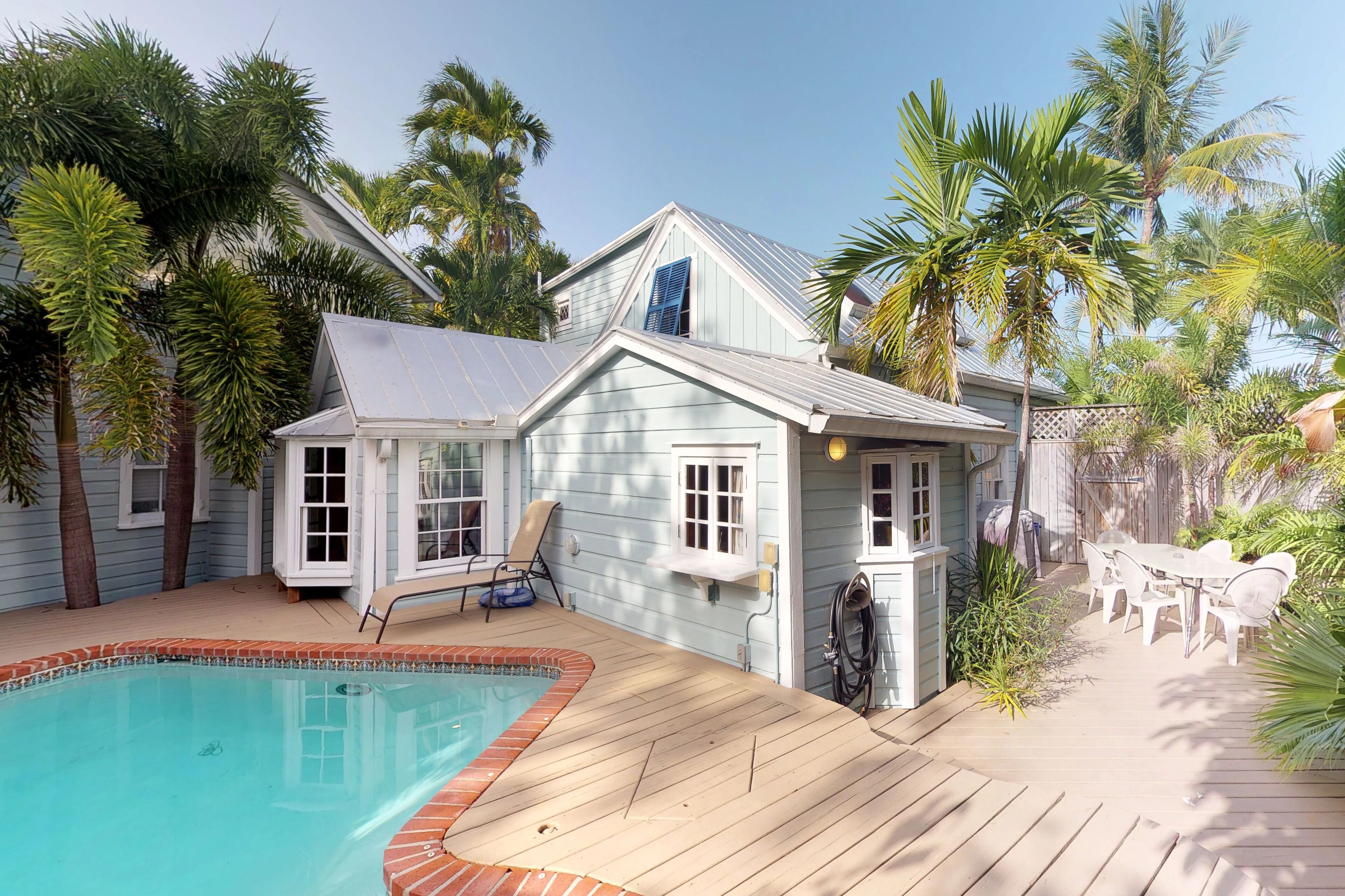 Centrally located home with private pool & furnished patio - dog-friendly