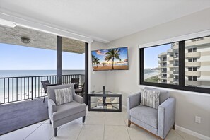 TV - Inviting Beachfront Condo | Pool, Spa & Views (Marco Island)