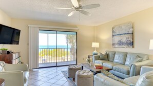 TV, books - Gulf Views & Pool Access: Bradenton Beach Condo! (Bradenton Beach)