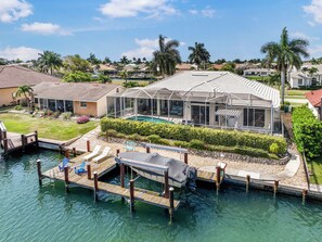 Exterior - Stylish Waterfront Home | Pool & Private Dock (Marco Island)