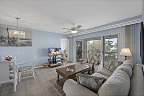 TV - Coastal Style Condo | Pool, Spa & Steps to Beach (Marco Island)