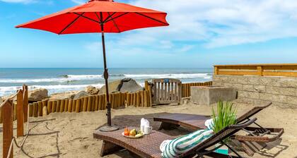 Precioso apartamento de playa privada w semi-Designer / Decoración de la playa y A / C Equipado