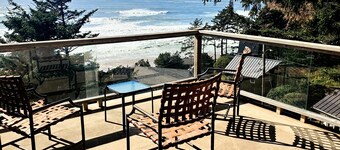Airy Beach Home with Two Decks, Ocean Views - Close to Beach Access