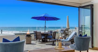 Wunderschöne Vermietung am Meer mit einem privaten Spa, Grill und Terrasse.