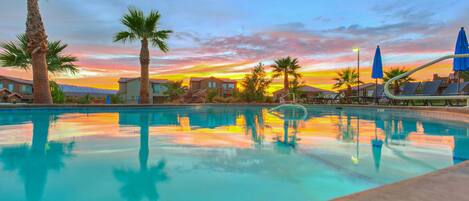 Una piscina climatizada