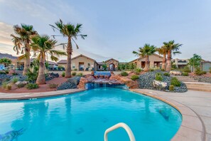 A heated pool - Outstanding Family Rental w/Spacious Patio, Shared Pool, Clubhouse, & Hot Tub (Santa Clara)