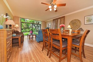 Dining - "Seas the Day" at Hale Mahina 1 BR ground floor condo...Ocean from property ** (Lahaina)