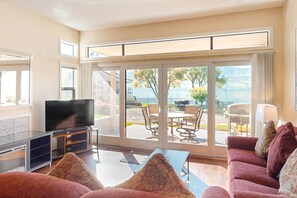 تلفزيون، مدفأة، مشغل دي في دي