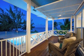 Property grounds - Lone Palm: Oceanfront Pool, 2 Free Kayaks, & Wide Beachfront. (Grand Cayman)