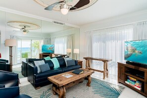 Smart TV - Regal Beach Club 623 - Oceanfront Condo with Great Views of the Caribbean Sea (Seven Mile Beach)