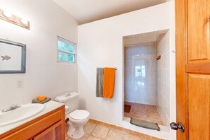 Hair dryer, towels