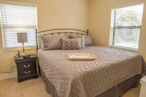 2 bedrooms, iron/ironing board, WiFi, bed sheets