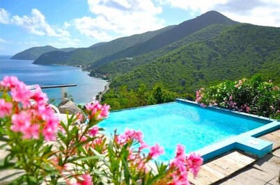 'Tortola Adventure' Private Villa: Ocean-View Pool