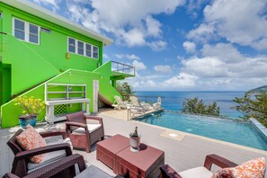 Pool - 'Tortola Adventure Villa': Private Ocean-View Pool (West End)