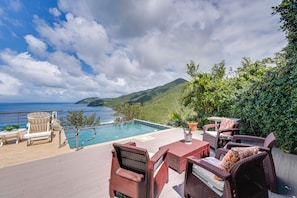 Pool - 'Tortola Adventure Villa': Private Ocean-View Pool (West End)