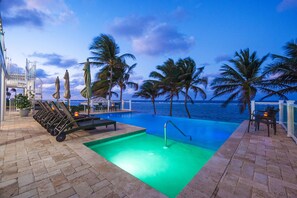 A heated pool