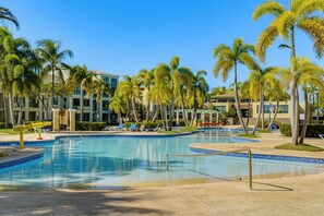 A heated pool