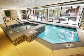 Indoor pool, a heated pool