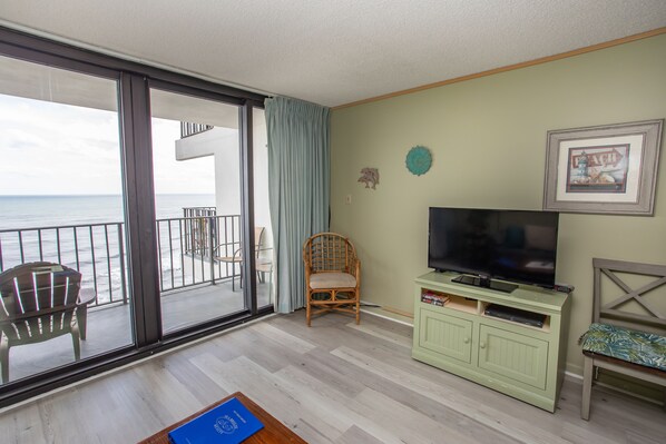TV, books - COZY ONE BEDROOM CONDO RIGHT ON THE BEACH (Murrells Inlet)