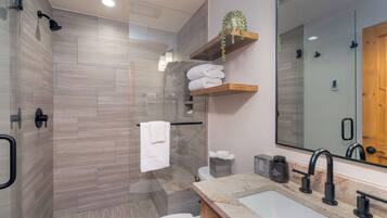 Hair dryer, towels
