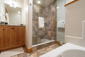 Hair dryer, towels