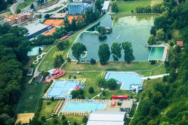 Indoor pool, outdoor pool