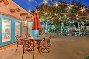 Outdoor dining - 6 Mi to Texas Tech: Studio w/ Shared Pool & Grill (Lubbock)