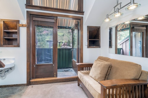 Traditional Ski Chalet Lofted Lodge Room in Exclusive Telluride Location