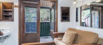 Traditional Ski Chalet Lofted Lodge Room in Exclusive Telluride Location