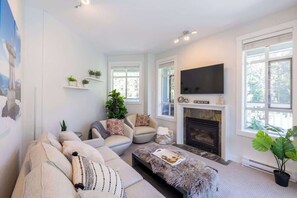 Smart TV, fireplace, streaming services, offices