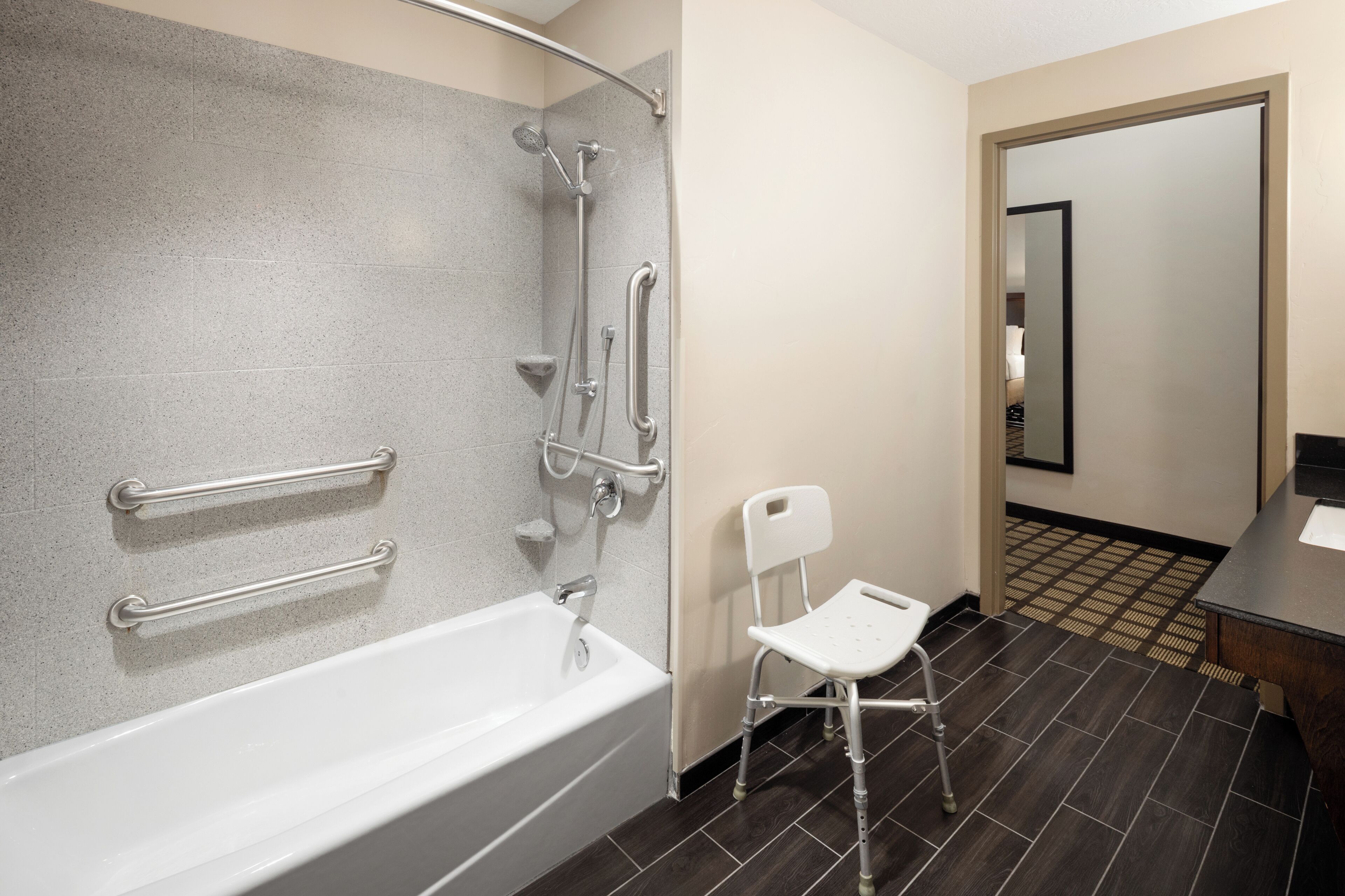 Standard Room, 2 Queen Beds, Accessible Bathtub, Non Smoking | Desk, blackout curtains, iron/ironing board, free cots/infant beds