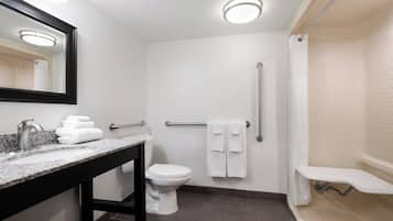 Standard Room, 2 Queen Beds, Mobility Accessible | Bathroom
