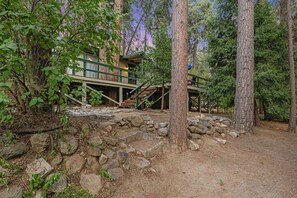 Property grounds - Secluded Cozy Cottage: Walk to Town, Private (Idyllwild)